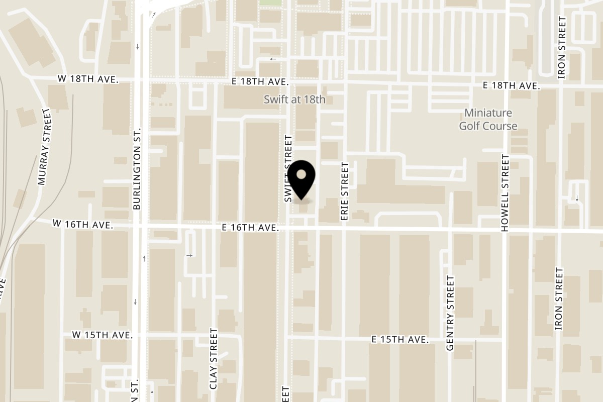 Map showing the location of Scimeca's Deli on 1611 Swift St in North Kansas City